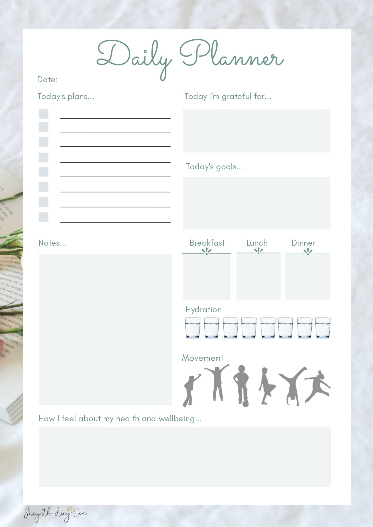 My Health & Wellbeing Planner