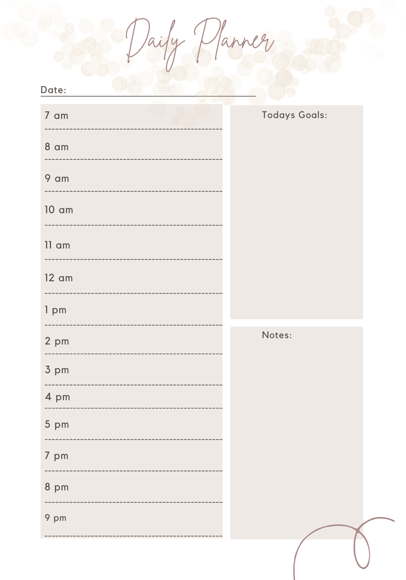 90 Day Planner